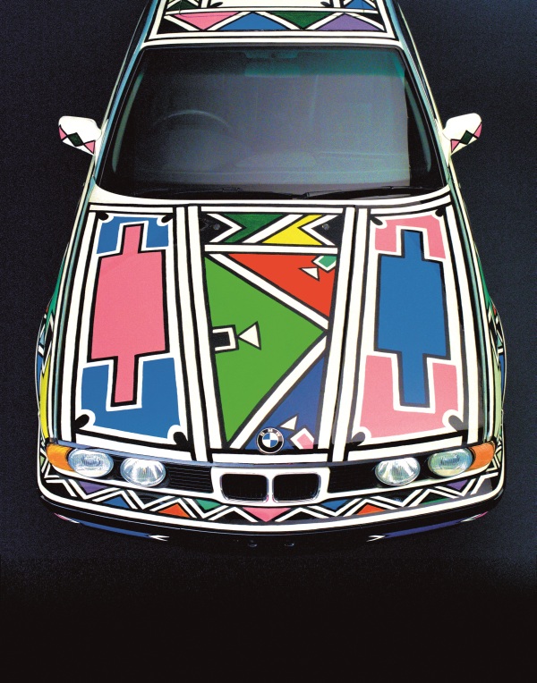 BMW Art Car 12 (1991( by Esther Mahlangu (b. 1935) © Esther Mahlangu. Photo © BMW Group Archives