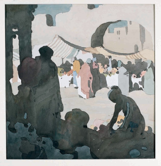 Eastern Market Scene by William Heath Robinson